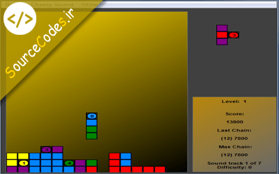 دانلود سورس بازی خانه سازی Tetris با سی شارپ #C